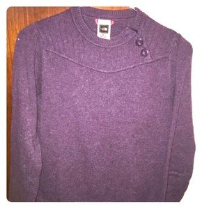 Purple wool blend warm the North Face sweater